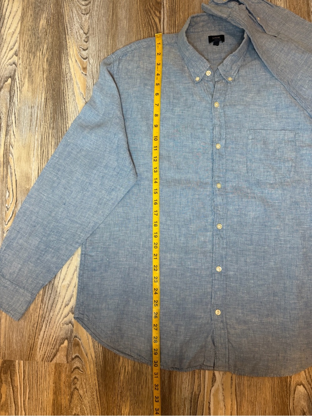 J.Crew Factory Men’s 100% Linen Button-Down Shirt Size XL - Picture 8 of 12